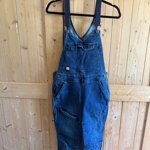 Duluth Women's size 8 Double Flex Denim Bib Overalls